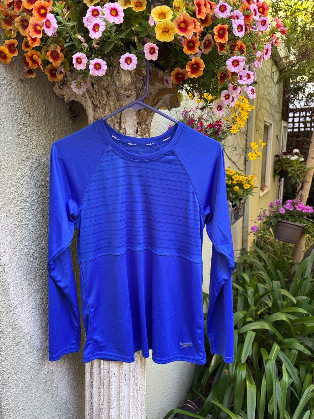 Speedo Royal Blue Women's Long-Sleeve Swim Coverup Top